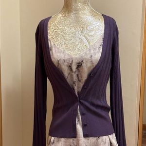 WHBM Purple Cardigan with Matching Camisole (Reversible) (Sz. XS, XXS)